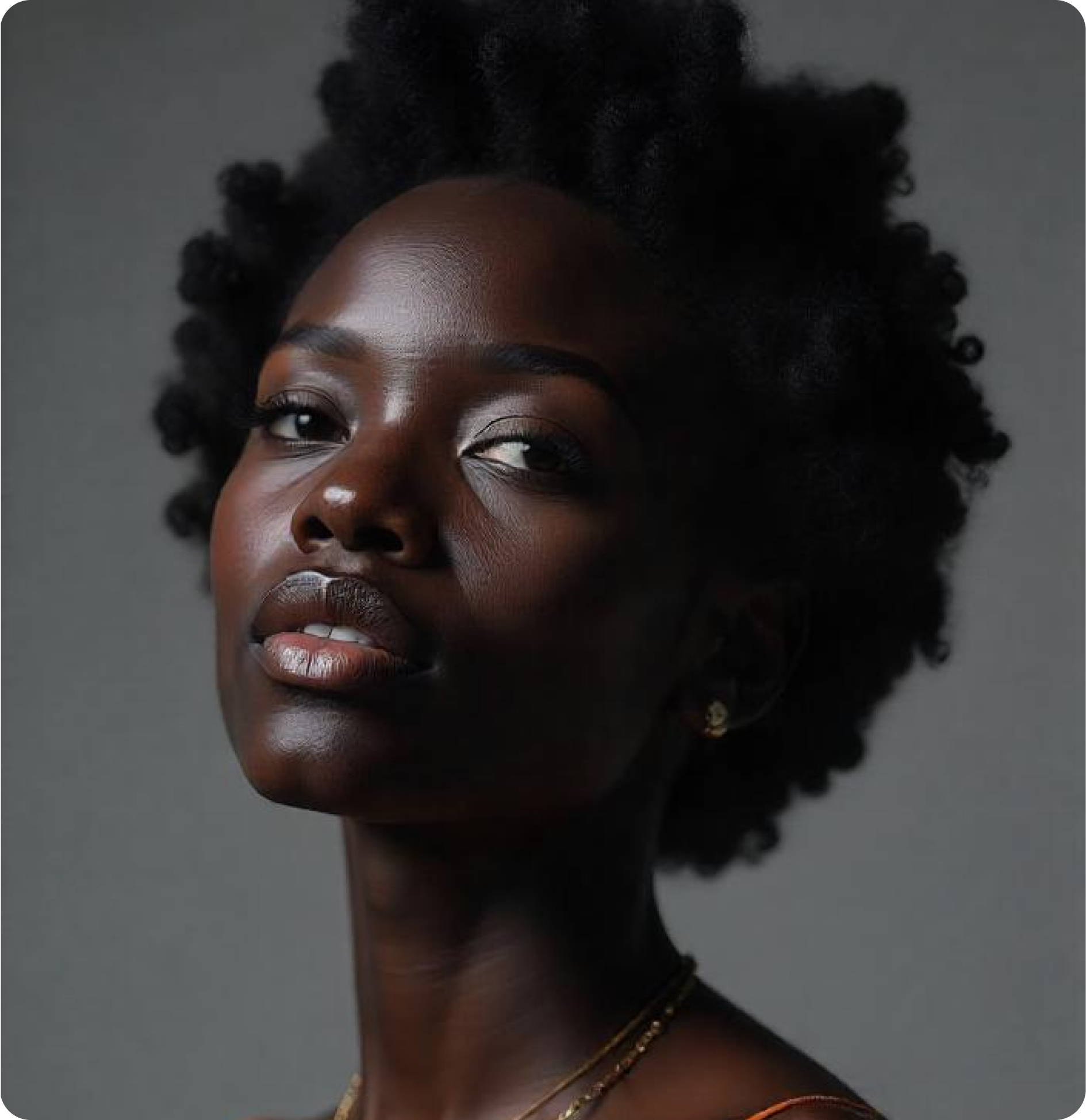 A black beautiful lady